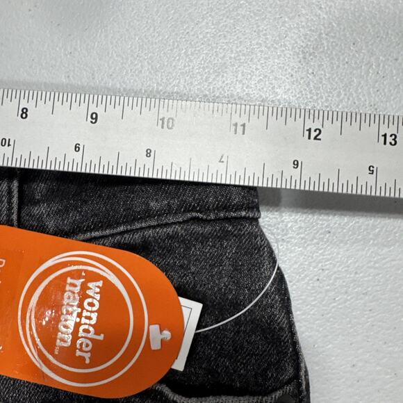 Wonder Nation Skate Fit Jeans Boys 8 Faded Black Denim Adjustable Waist Distress - Picture 8 of 12